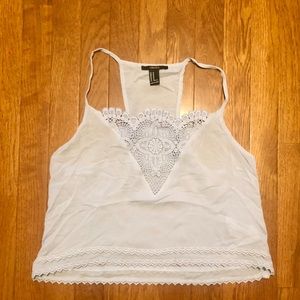 Forever 21 Lilac Crop Top Size Medium